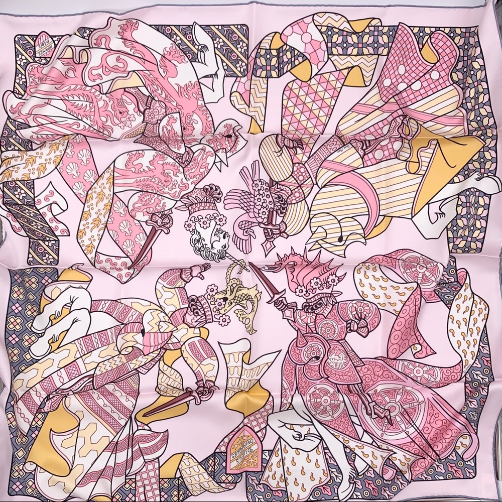 Hermes Silk Duels Oniriques scarf 90